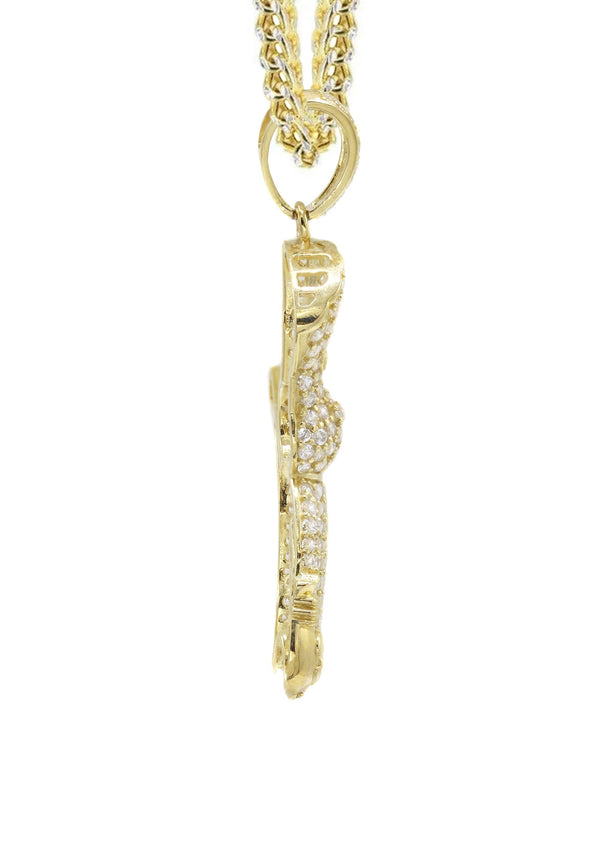 10K Yellow Gold Pillsbury Doughboy Necklace | Appx. 15.7 Grams