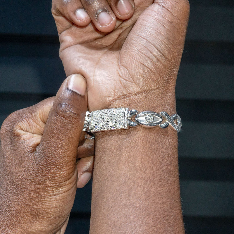 High End Jewelry - Diamond Evil Eye Bracelet