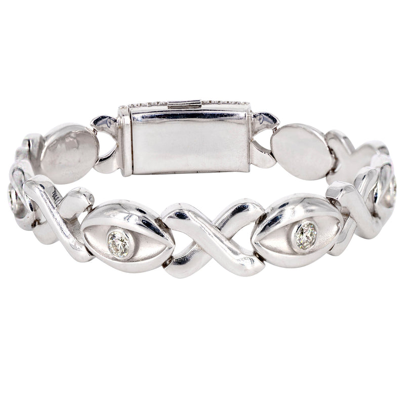 High End Jewelry - Diamond Evil Eye Bracelet
