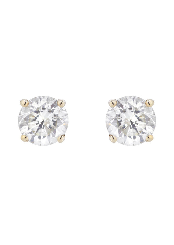 Round Diamond Stud Earrings | 1.6 Carats