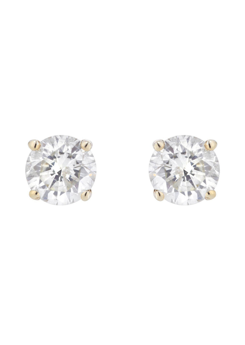 Round Diamond Stud Earrings | 1.6 Carats