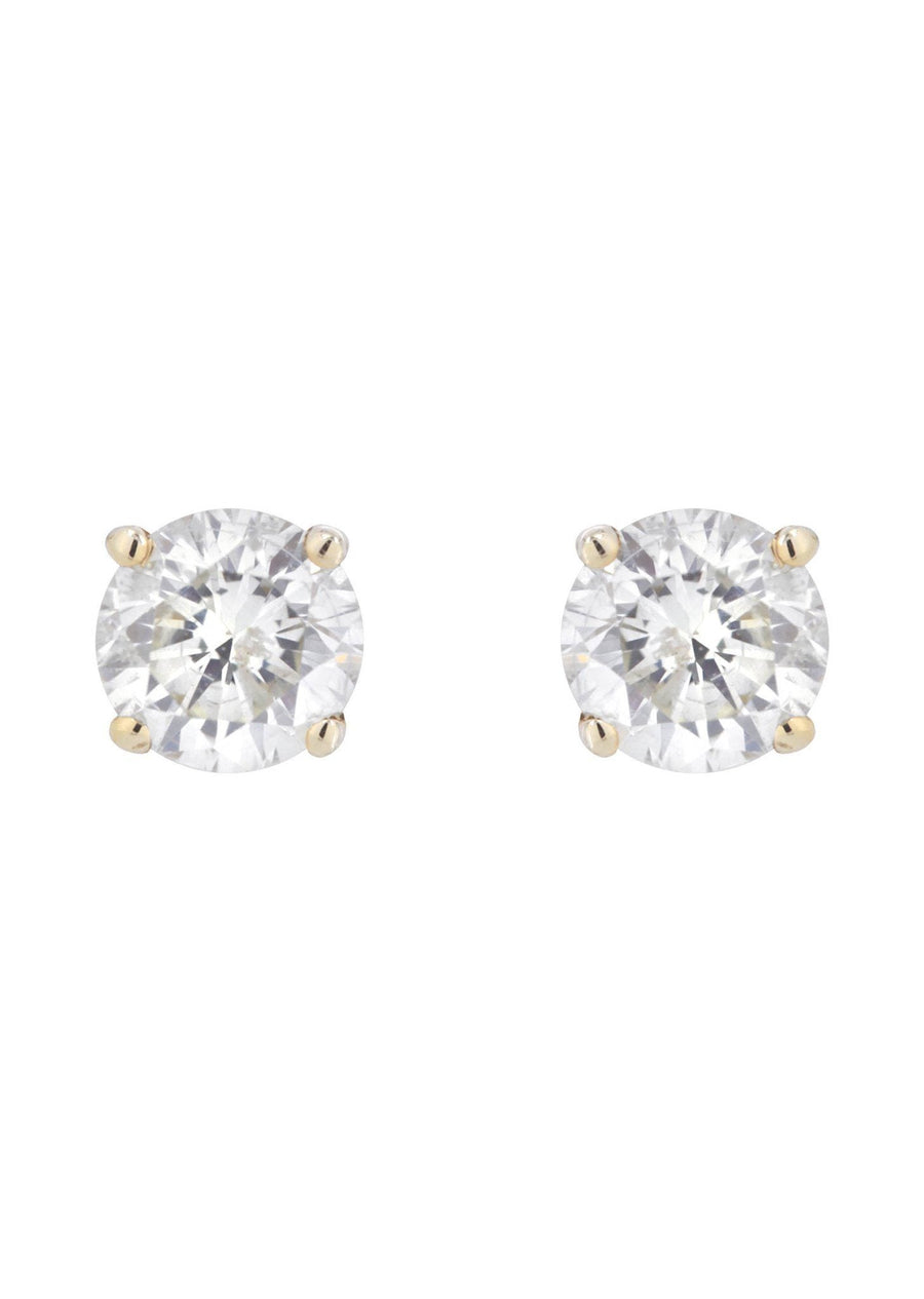 Round Diamond Stud Earrings | 1.6 Carats