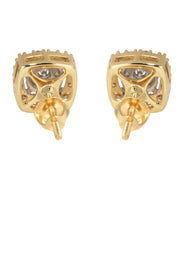 Mens Stud Diamond Earrings | 0.54 Carats 14K Yellow Gold