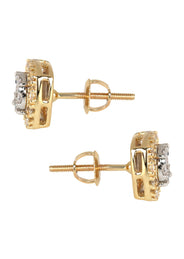 Mens Stud Diamond Earrings | 0.54 Carats 14K Yellow Gold