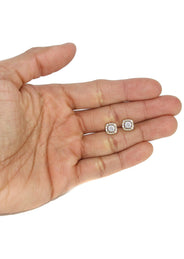 Mens Stud Diamond Earrings | 0.54 Carats 14K Yellow Gold