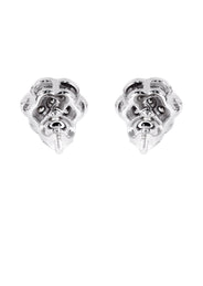 Mens Stud Diamond Earrings | 0.6 Carats 14K White Gold