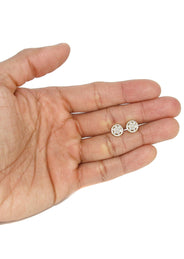Mens Stud Diamond Earrings | 0.67 Carats 14K Yellow Gold
