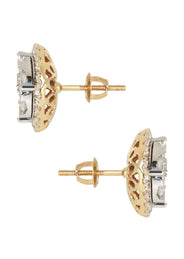 Mens Stud Diamond Earrings | 2.55 Carats 14K Yellow Gold