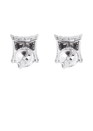 Mens Stud Diamond Earrings | 0.54 Carats 14K White Gold