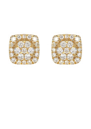 Mens Stud Diamond Earrings | 0.56 Carats 14K Yellow Gold