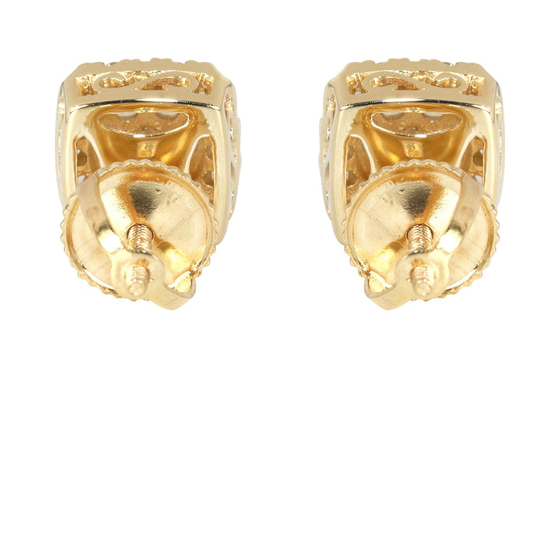 Mens Stud Diamond Earrings | 0.56 Carats 14K Yellow Gold