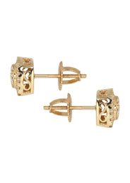 Mens Stud Diamond Earrings | 0.56 Carats 14K Yellow Gold
