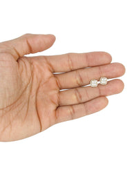 Mens Stud Diamond Earrings | 0.95 Carats 14K Yellow Gold