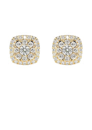 Mens Stud Diamond Earrings | 0.75 Carats 14K Yellow Gold