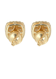 Mens Stud Diamond Earrings | 0.75 Carats 14K Yellow Gold