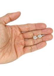 Mens Stud Diamond Earrings | 0.75 Carats 14K Yellow Gold