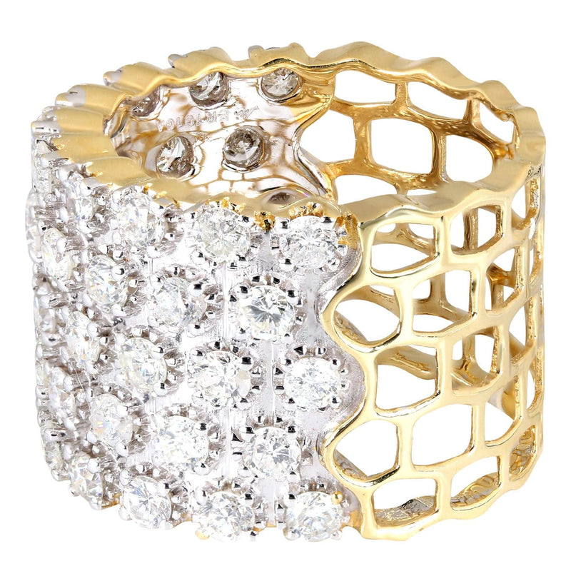 14K Ladies Diamond Cocktail Ring | 3.03 Carats | 9.31 Grams