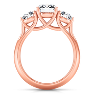 Three Stone Diamond EngagementRing Charlotte 14K Rose Gold