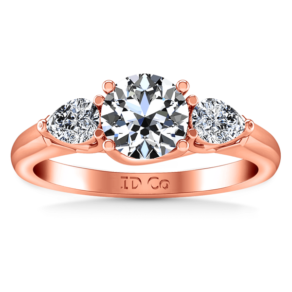 Three Stone Diamond EngagementRing Chantal 14K Rose Gold