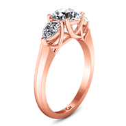 Three Stone Diamond EngagementRing Chantal 14K Rose Gold