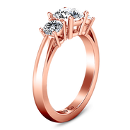 Three Stone Diamond EngagementRing Alexandra 14K Rose Gold