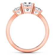 Three Stone Diamond EngagementRing Alana 14K Rose Gold