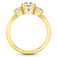 Three Stone Diamond Engagement Ring Alana 14K Yellow Gold