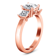 Three Stone Diamond EngagementRing Alana 14K Rose Gold