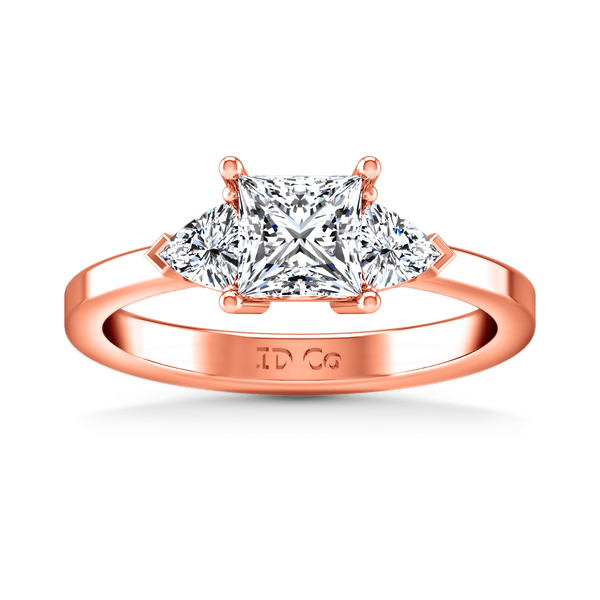 Three Stone Diamond EngagementRing Simone 14K Rose Gold