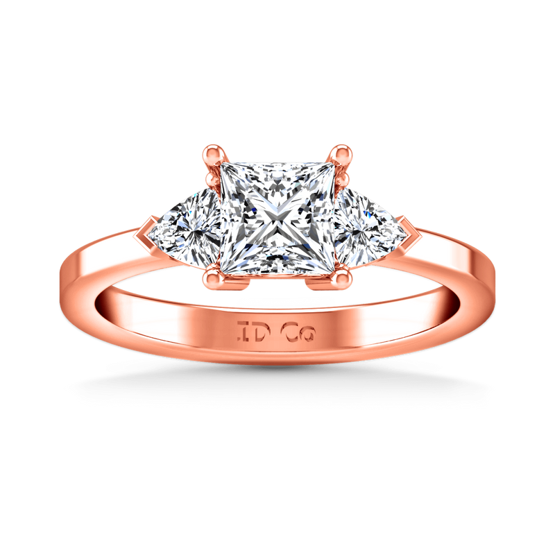 Three Stone Diamond EngagementRing Simone 14K Rose Gold
