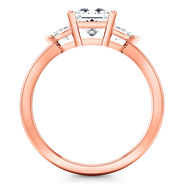 Three Stone Diamond EngagementRing Simone 14K Rose Gold