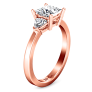 Three Stone Diamond EngagementRing Simone 14K Rose Gold