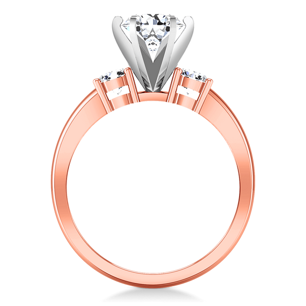 Three Stone Diamond EngagementRing Talia 14K Rose Gold