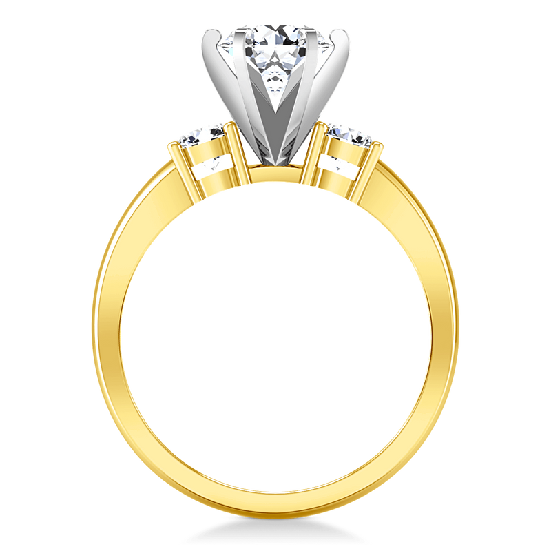 Three Stone Diamond Engagement Ring Talia 14K Yellow Gold