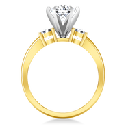 Three Stone Diamond Engagement Ring Talia 14K Yellow Gold