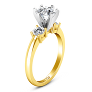 Three Stone Diamond Engagement Ring Talia 14K Yellow Gold