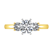 Three Stone Diamond Engagement Ring Talia 14K Yellow Gold