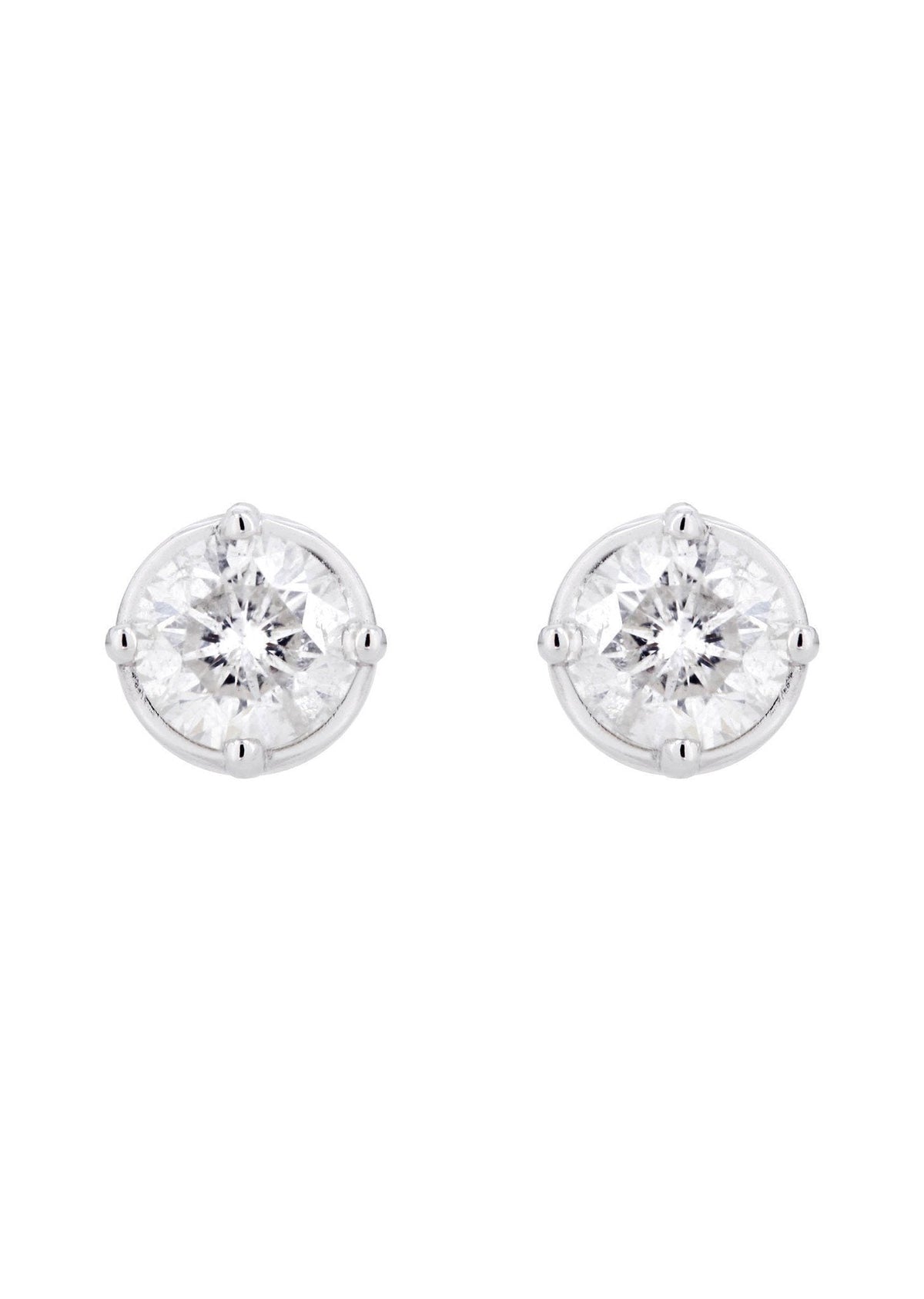 Round Diamond Stud Earrings | 1.1 Carats