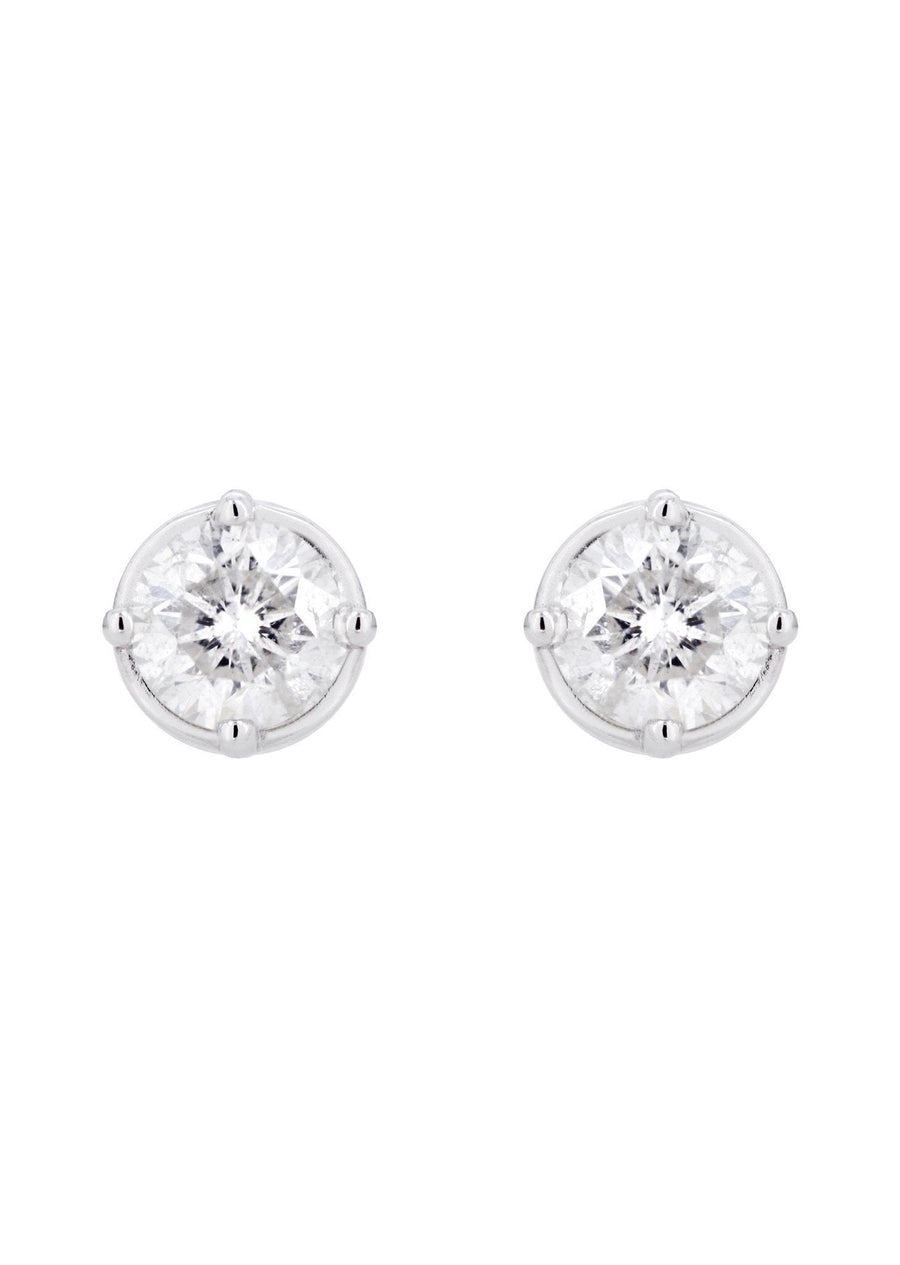 Round Diamond Stud Earrings | 1.1 Carats