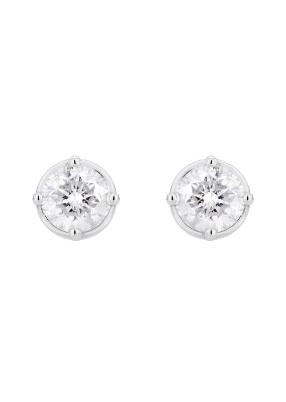 Round Diamond Stud Earrings | 1.1 Carats