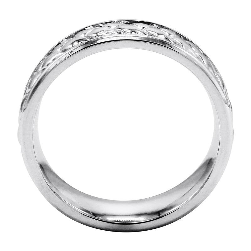 Mens Silver Braided Wedding Band | Appx 8.6 Grams