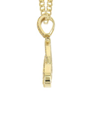 14K Yellow Gold Letter "E" Baguette Diamond Necklace | 1.96 Carats