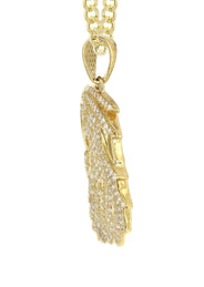 10K Yellow Gold Eagle Head Necklace | Appx. 20 Grams