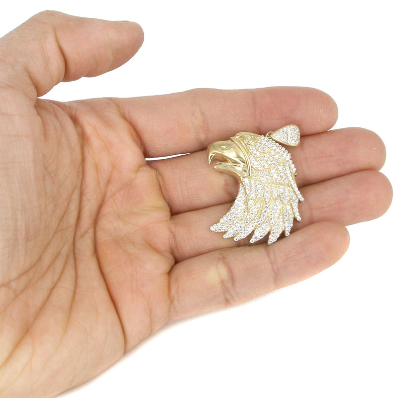 10K Yellow Gold Eagle Head Necklace | Appx. 20 Grams