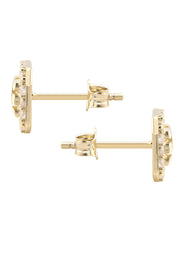 10K Gold Nugget Earrings | Appx 0.3 Inches Wide | Style #65