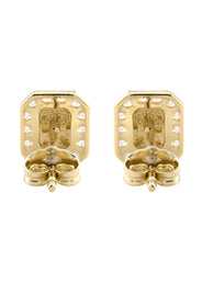 10K Gold Nugget Earrings | Appx 0.3 Inches Wide | Style #65