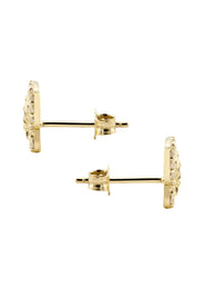 10K Gold Butterfly Nugget Earrings | Appx 0.4 Inches Wide | Style #133