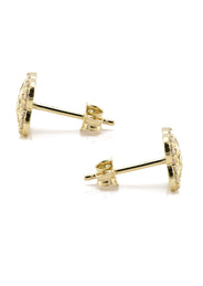 10K Gold Nugget Earrings | Appx 0.3 Inches Wide | Style #45