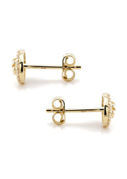 10K Gold Nugget Earrings | Appx 0.3 Inches Wide | Style #33