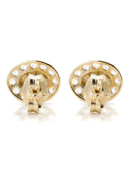 10K Gold Nugget Earrings | Appx 0.3 Inches Wide | Style #33